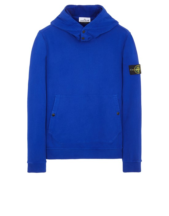 Blue stone island hoodie online