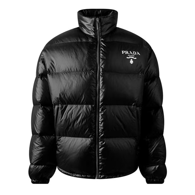 Prada Nylon Bomber Jacket Black