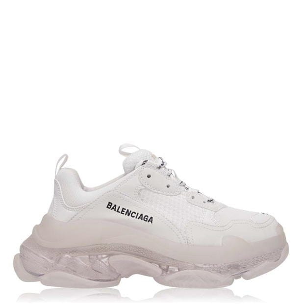 Balenciaga triple s clear white best sale