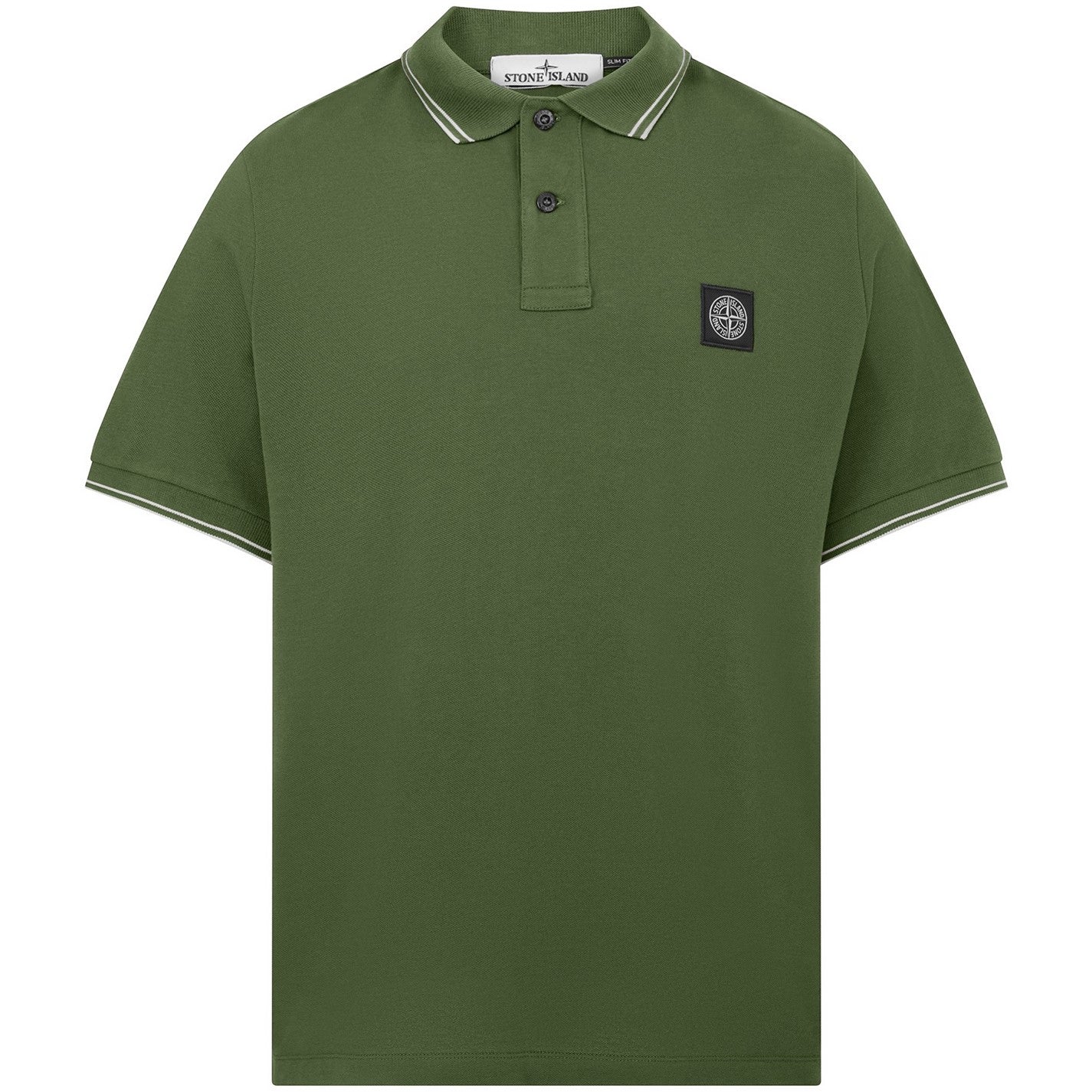 Stone island cheap khaki polo shirt