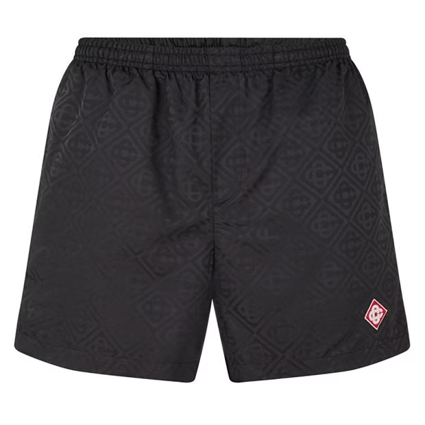 Casablanca Logo Swim Shorts Set Black/White