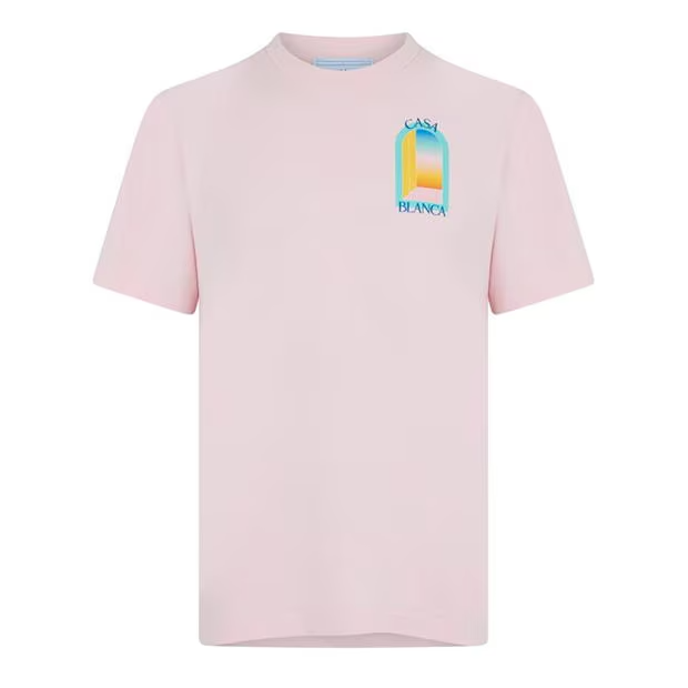 Casablanca New Mirror T Shirt Pink