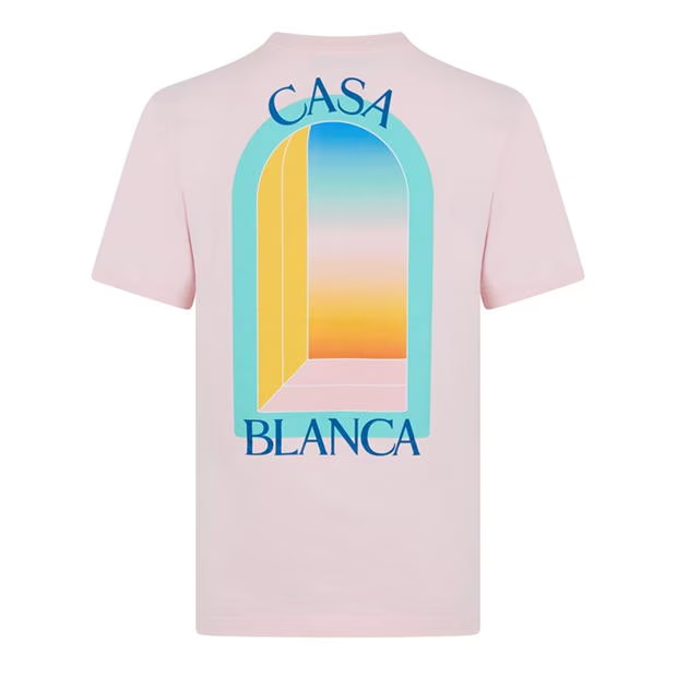 Casablanca New Mirror T Shirt Pink