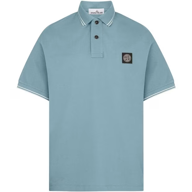 Stone Island Polo T Shirt Cielo