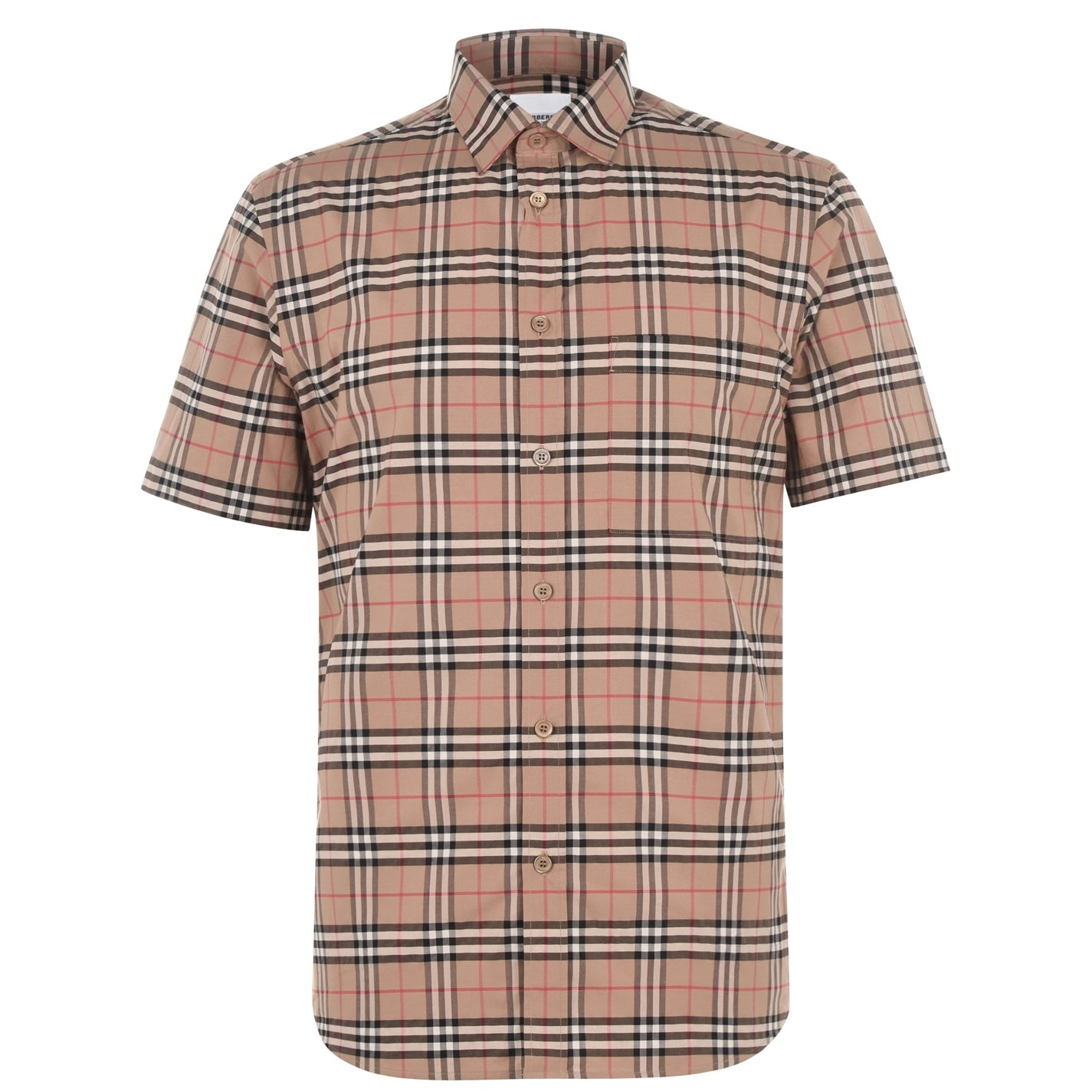 Burberry Check Short Sleeve Shirt XXL