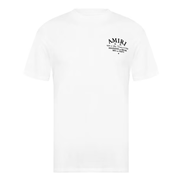 Amiri Art Logo T Shirt White