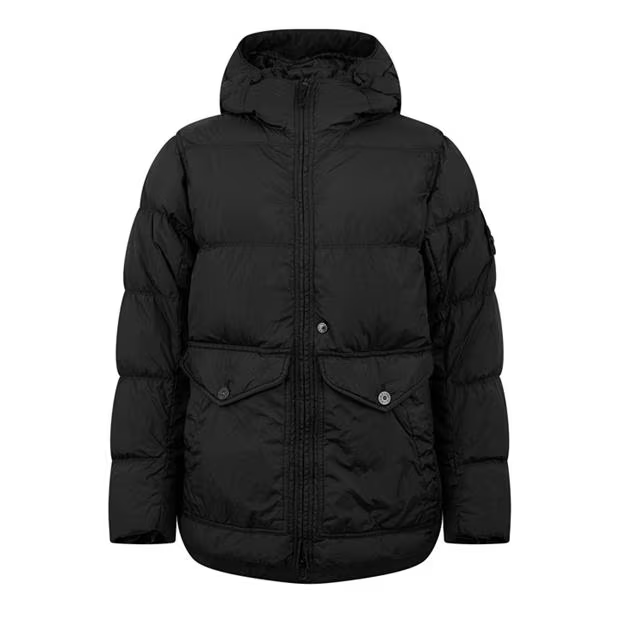 STONE ISLAND Compass-Badge Puffer Jacket Black