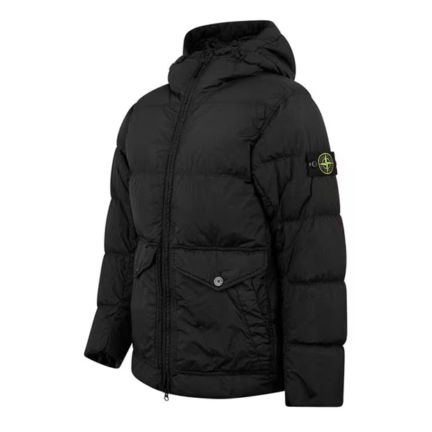 STONE ISLAND Compass-Badge Puffer Jacket Black