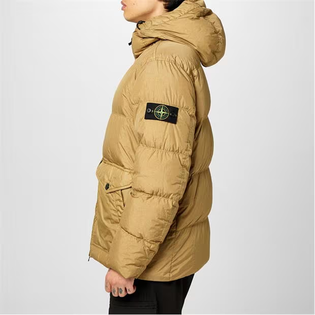 STONE ISLAND Compass-Badge Puffer Jacket Biscotto