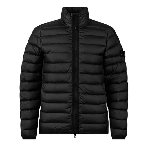 STONE ISLAND Loom Puffer Jacket Black