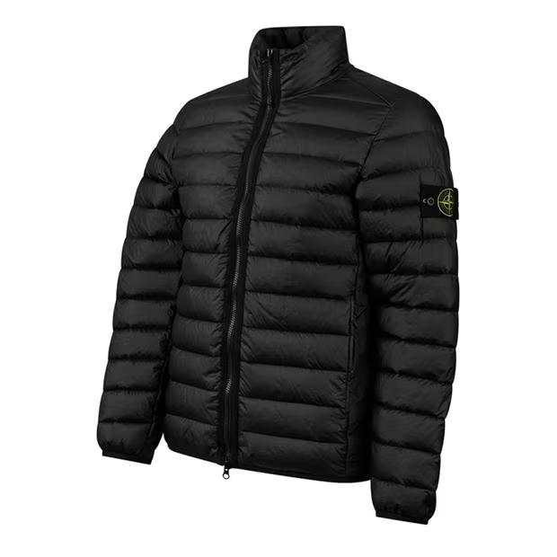 STONE ISLAND Loom Puffer Jacket Black