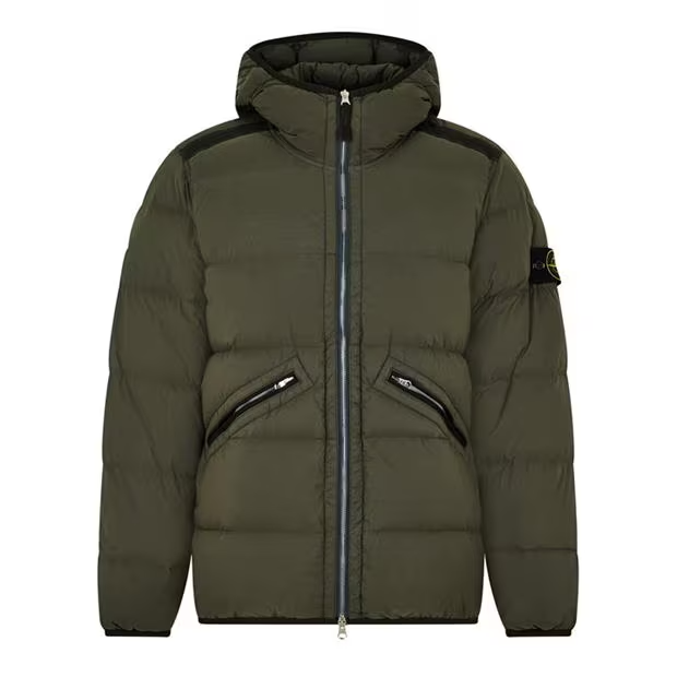 STONE ISLAND Hooded Down Jacket Muschio