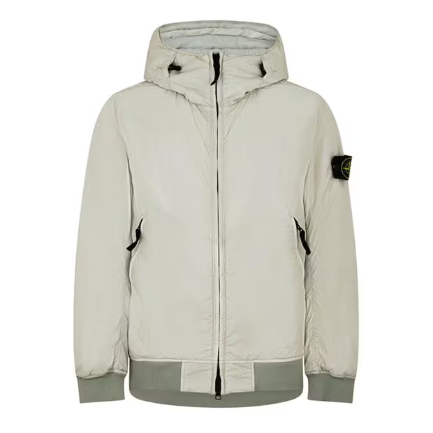 STONE ISLAND Crinkle Reps R-Ny Hooded Jacket Stucco