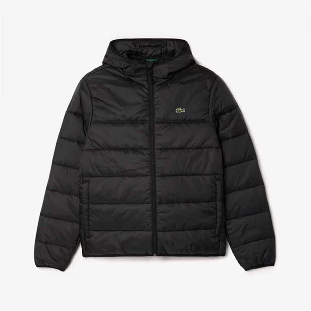 Lacoste Logo Down Jacket Black