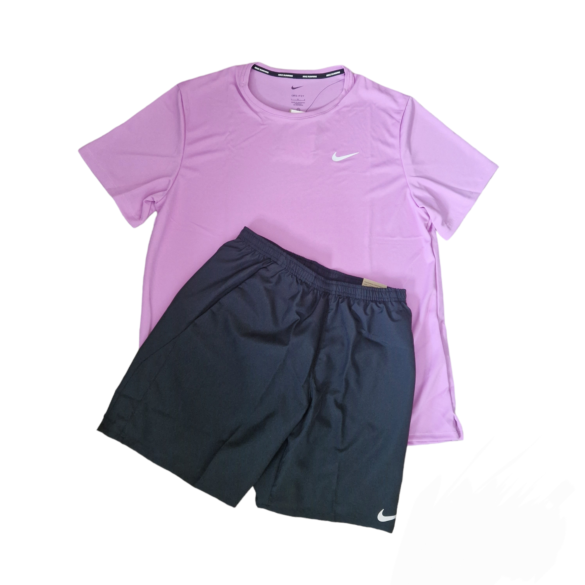 Nike Dri Fit Shorts Set Black/Pink – Klay UK