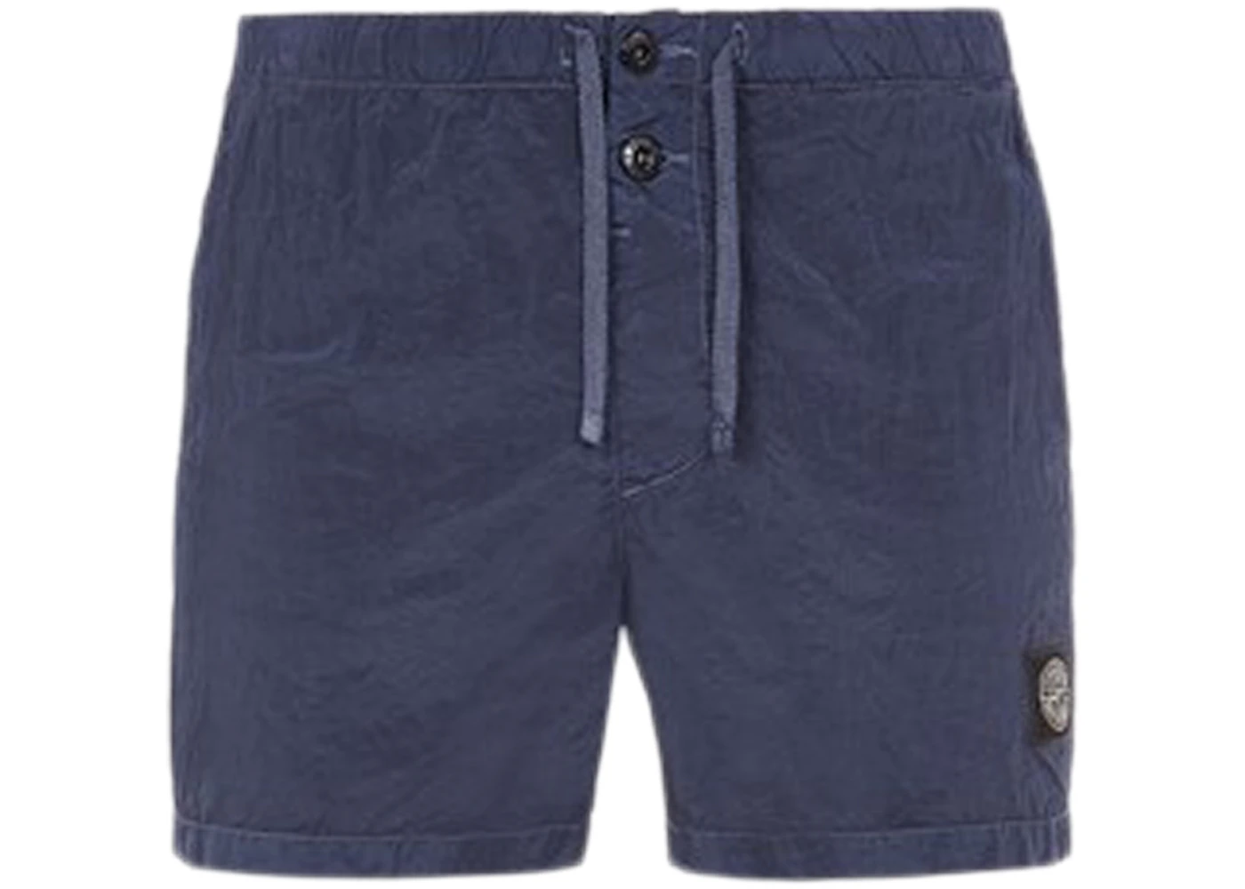 Stone Island Button Swim Shorts Navy