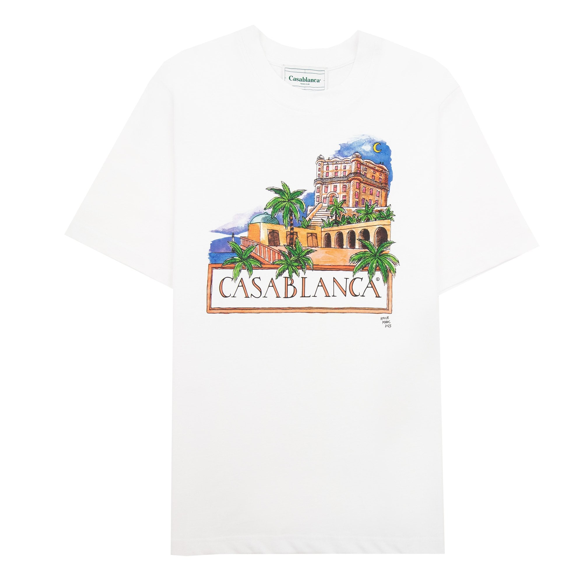Casablanca Amour Maroc T Shirt White