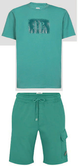 CP Company Lens Shorts Set Green