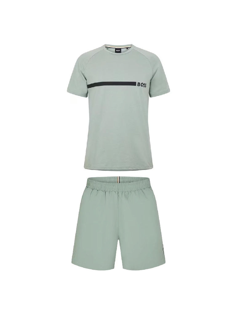 Hugo Boss Dolphin Shorts Set Mint Green