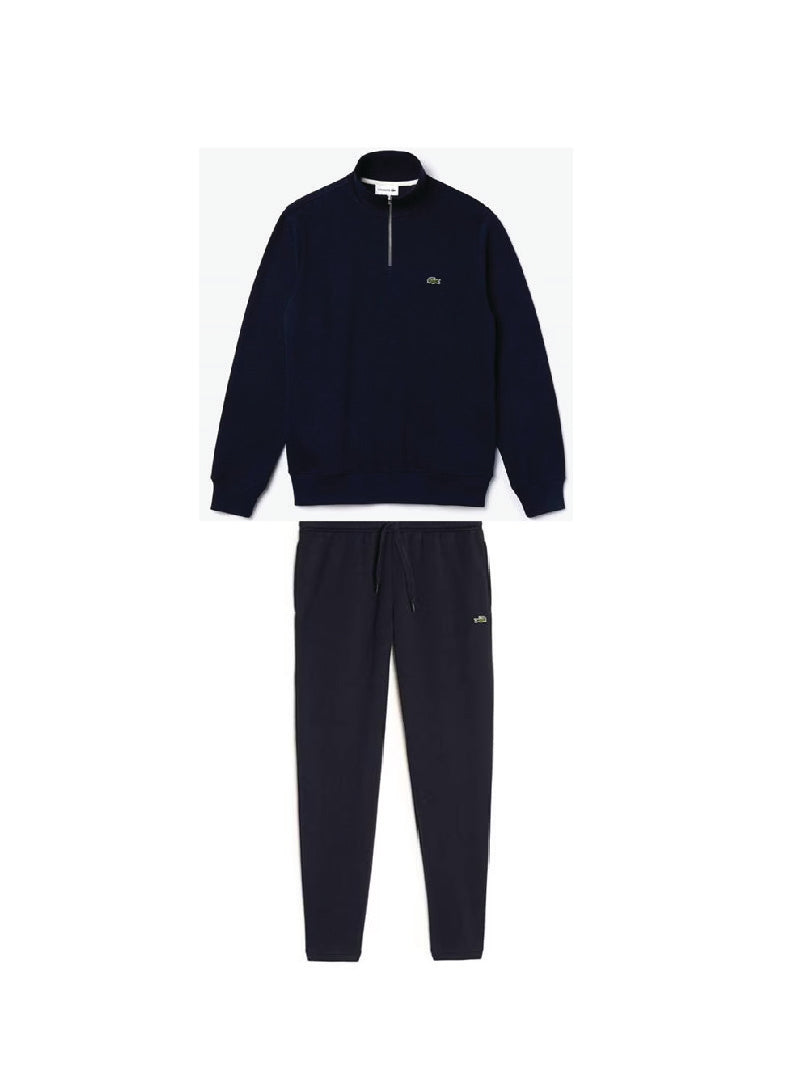 Lacoste 1/4 Zip Hoodie Full Tracksuit Navy