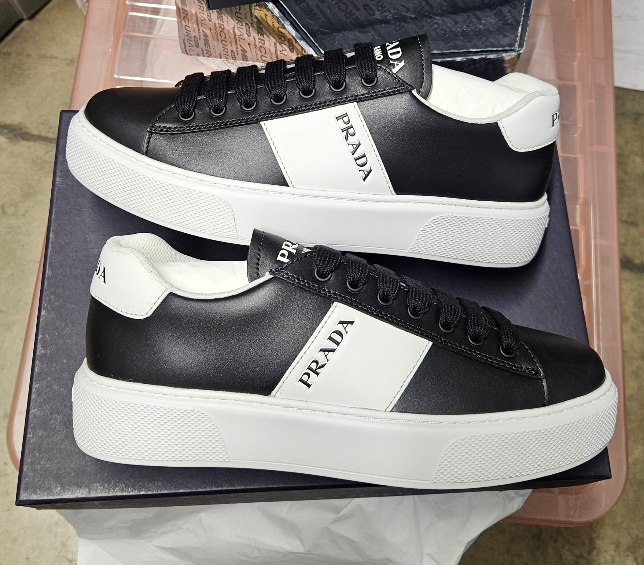 Prada best sale chunky trainers