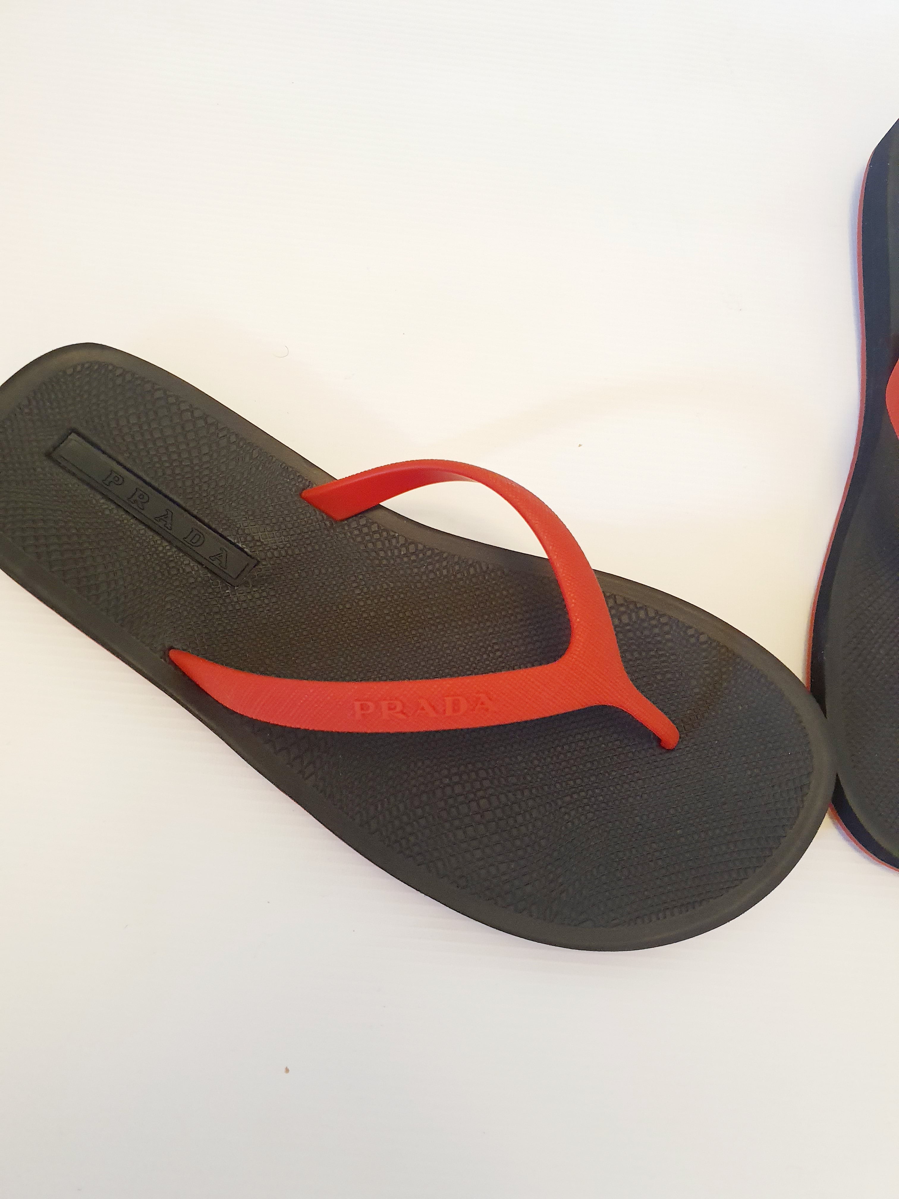 Prada flip best sale flops mens uk