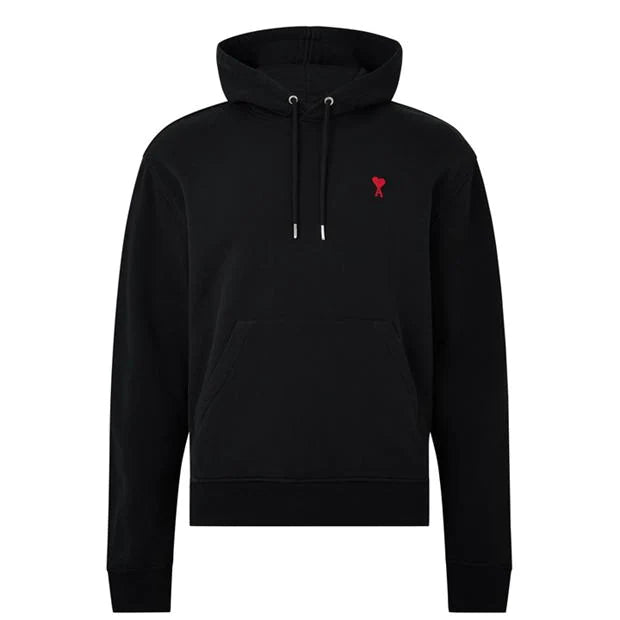 Ami Paris Logo Hoodie Black – Klay UK